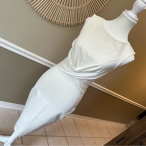 Hot Miami Styles White Snatched Waist Dress